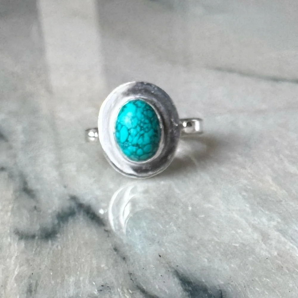 NWOT Sundance Life’s Circle Ring, Turquoise, Sterling Silver
